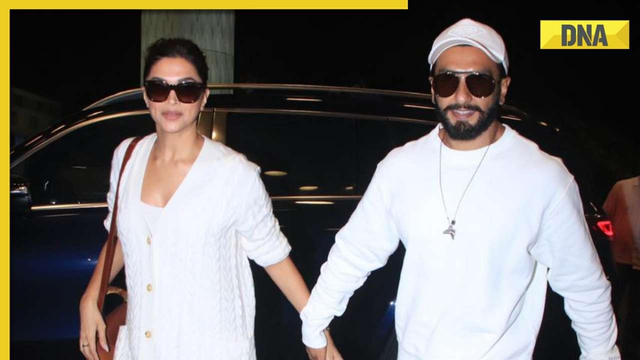 Deepika Padukone, Ranveer Singh twin in white in first appearance after announcing pregnancy; see viral video