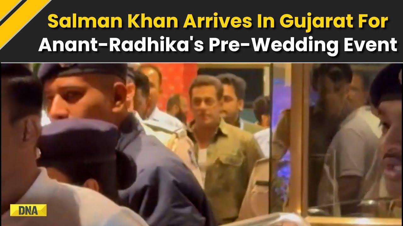 Salman Khan Arrives In Gujarat For Anant Ambani, Radhika Merchant's Pre-Wedding Event