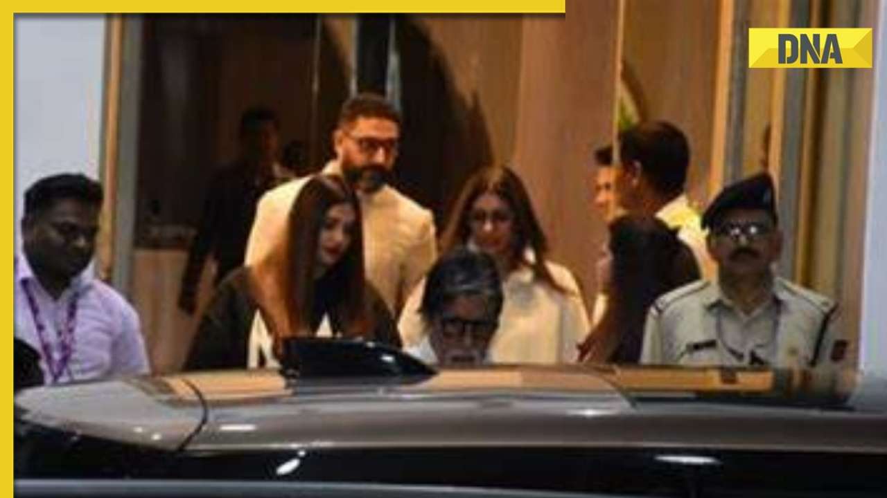 Aishwarya Rai, Shweta Bachchan put rumours of tiff to rest as they bond while leaving Anant Ambani's pre-wedding bash