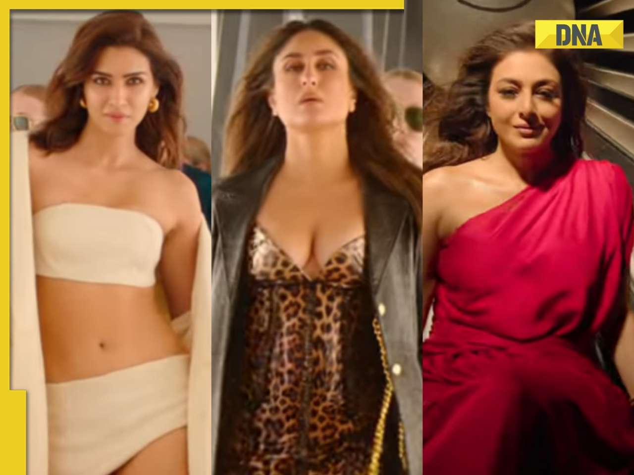 'Naina': Diljit Dosanjh, Badshah drool over Kareena Kapoor Khan, Tabu, Kriti Sanon's fiery hot looks in Crew's new song