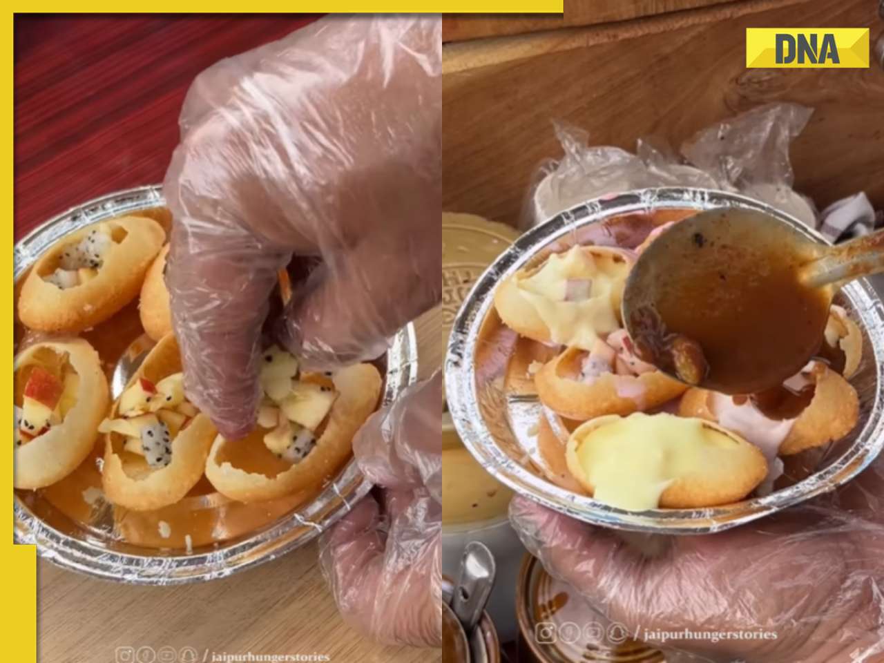 Viral video: Street vendor makes golgappe stuffed with fruits, internet calls it 'yuck'