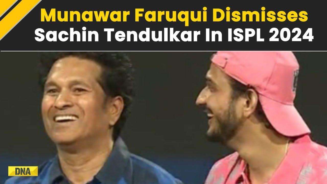 ISPL 2024: Stand-up Comedian Munawar Faruqui Dismisses Legend Sachin Tendulkar In Opening Match