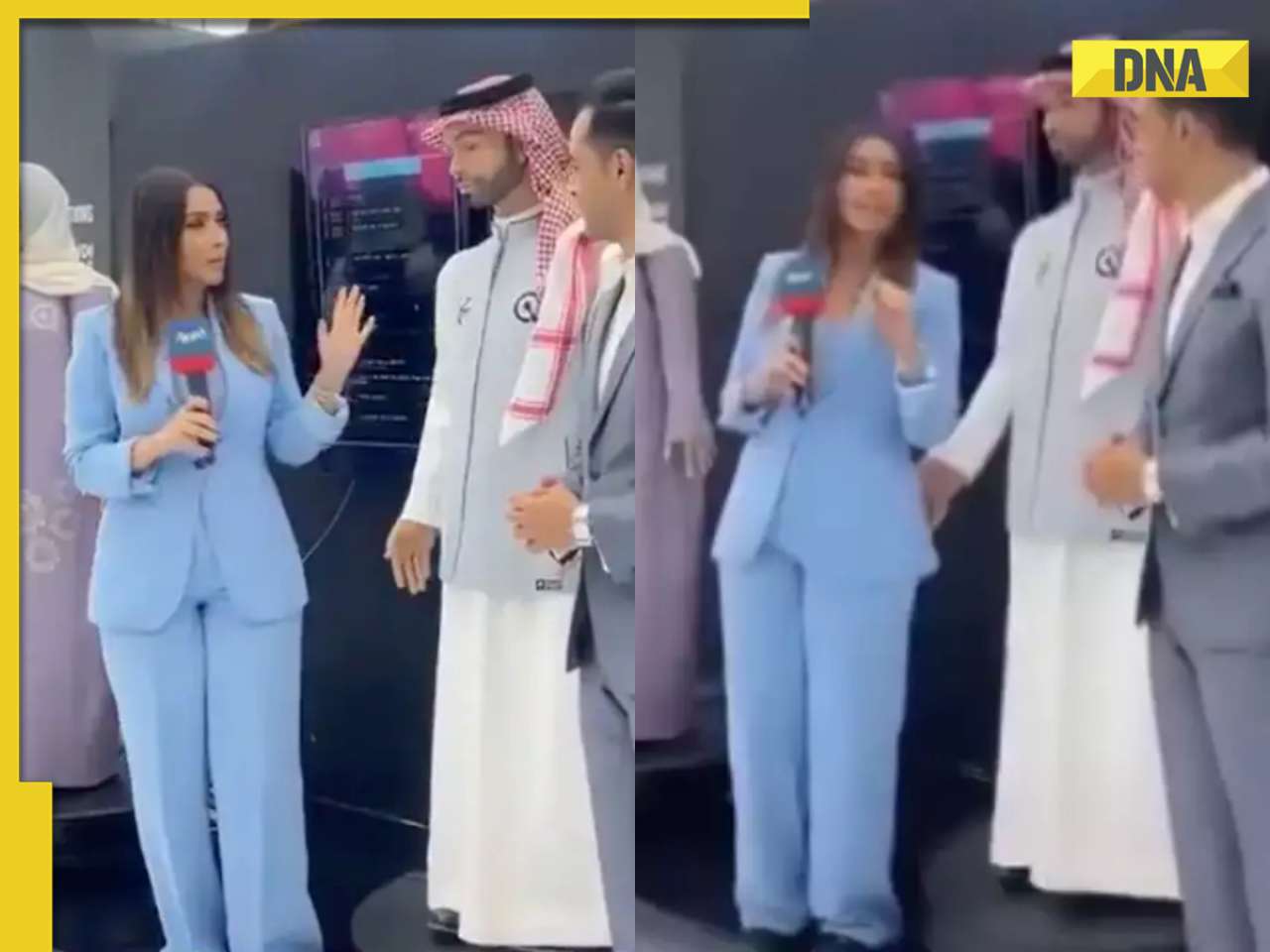 Saudi Arabia's first male robot touches female reporter 'inappropriately', video goes viral