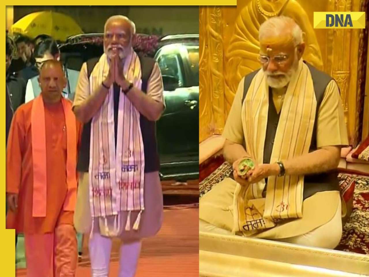 PM Modi holds roadshow in Varanasi, offers prayer at Kashi Vishwanath Temple