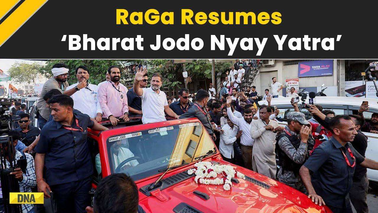 Rahul Gandhi Resumes Bharat Jodo Nyay Yatra, Heads Towards Gujarat’s Panchmahal