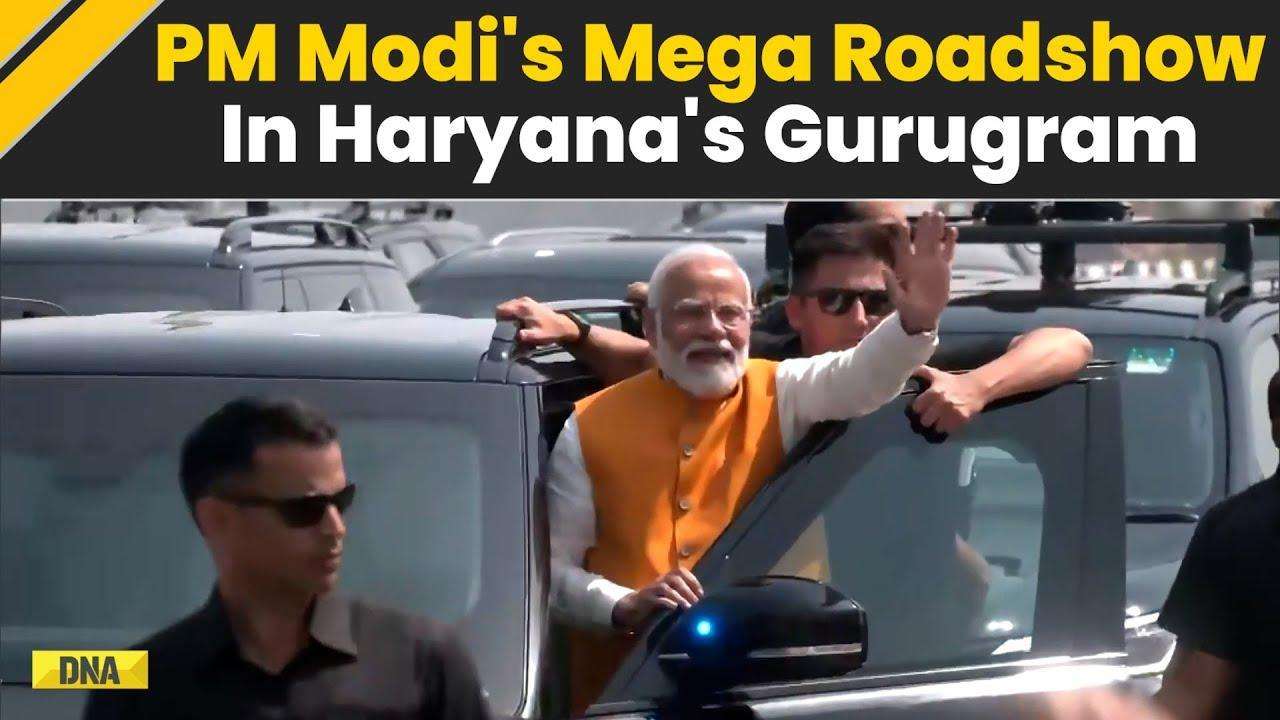Haryana News: PM Modi's Mega Roadshow In Haryana’s Gurugram | Inauguration Of Dwarka Expressway