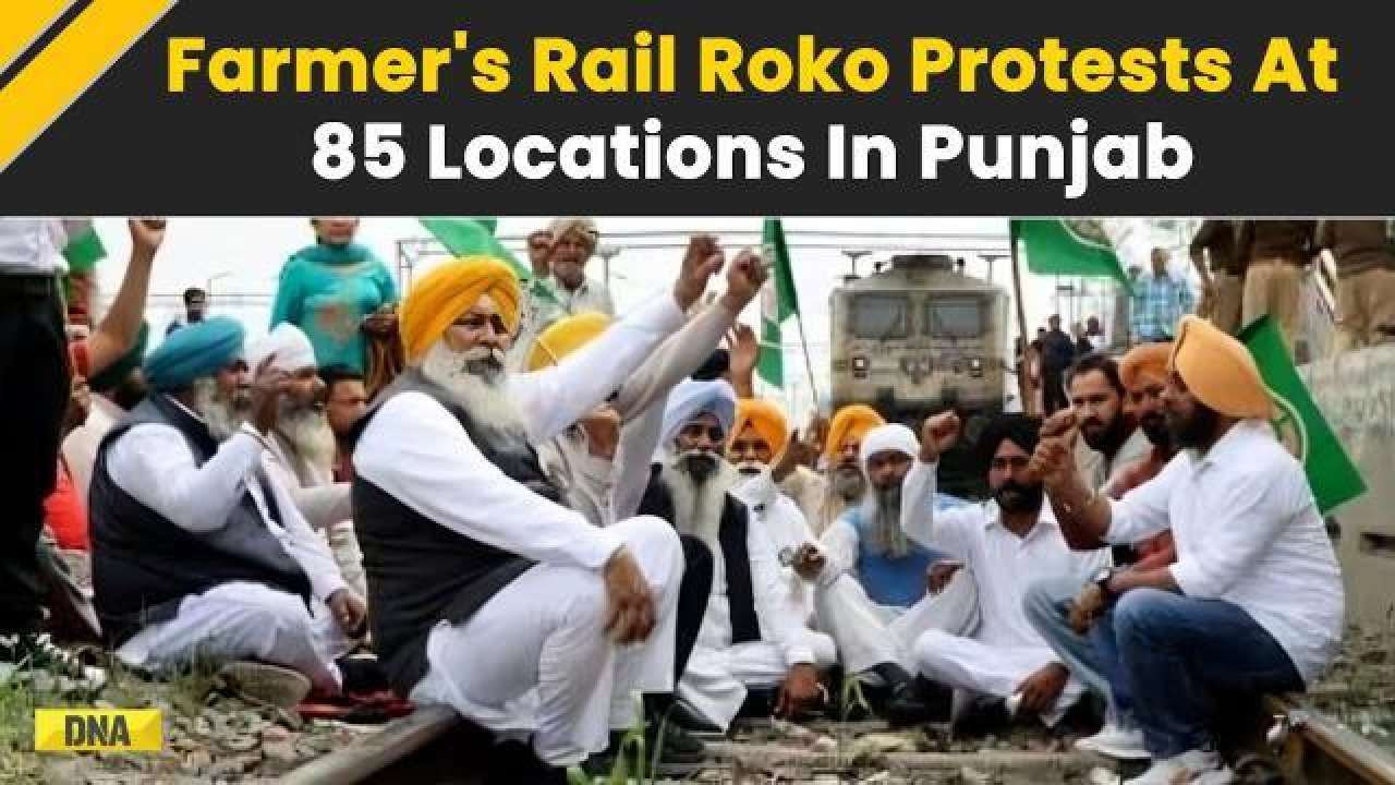 Farmers Stage Four-Hour Rail Roko At 85 Places In Punjab ; Several ‘Detained’ In Haryana, Rajasthan