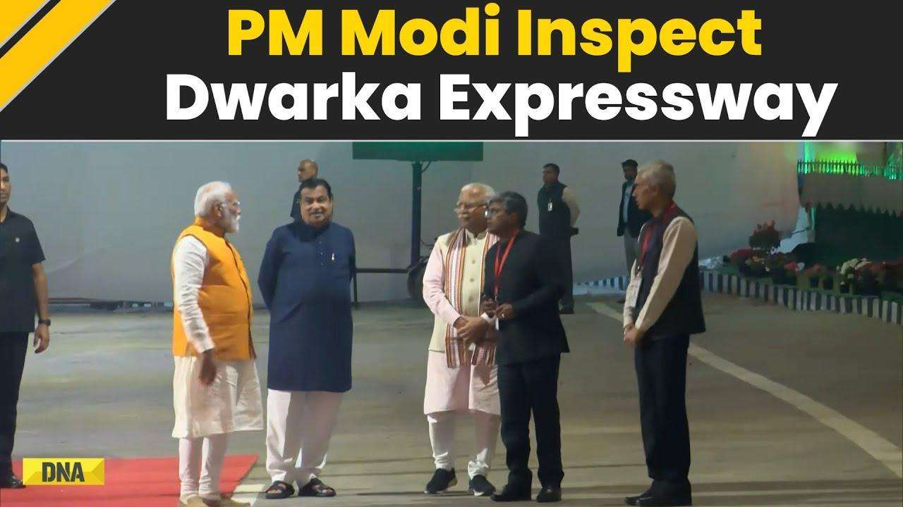 Haryana News: PM Modi Inspects Dwarka Expressway With CM ML Khattar And Minister Nitin Gadkari