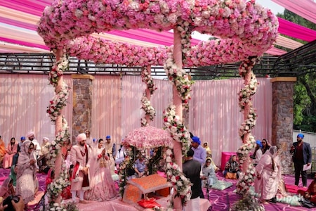 What does decor at an ITC Grand Bharat wedding cost?