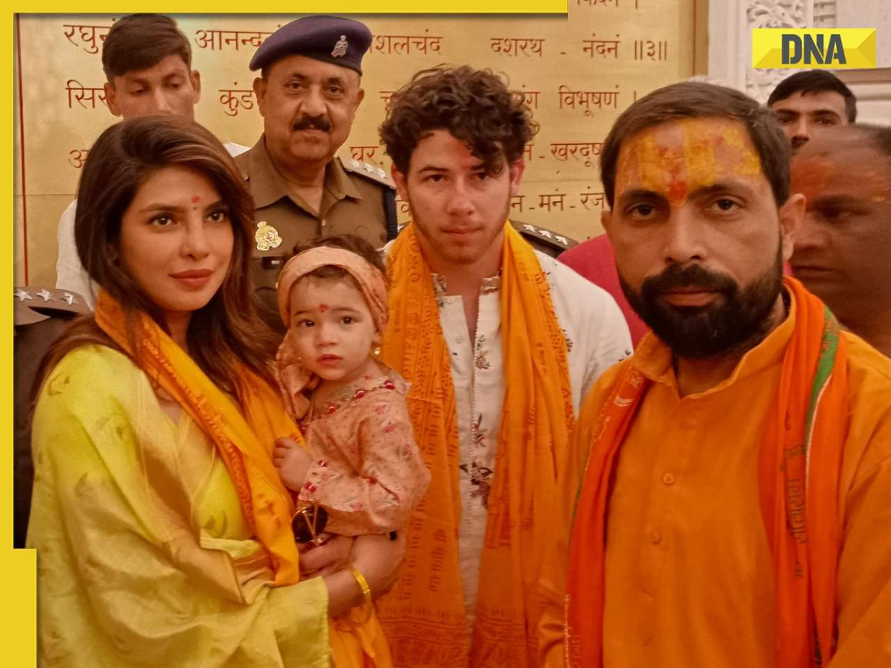 Priyanka Chopra offers prayers at Ram Mandir in Ayodhya with husband Nick Jonas, daughter Malti Marie; see inside pics