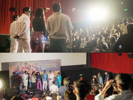 Team Madgaon Express at special screening of the film