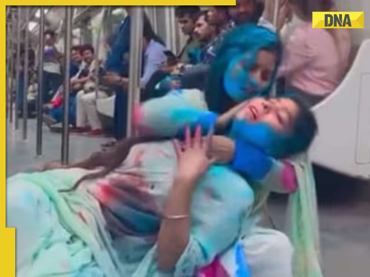 Watch: 2 women 'play' Holi inside Delhi Metro in viral video, DMRC reacts