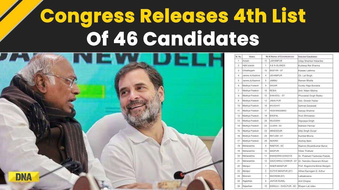 Lok Sabha Elections 2024: Congress Releases 4th List, Varanasi Name Picked, Suspense Over Amethi