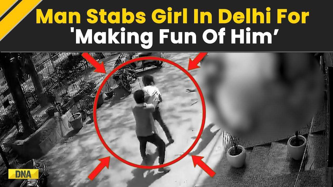 Caught On Cam: Delhi Man Repeatedly Stabs Woman In Mukherjee Nagar For 'Making Fun Of Him'