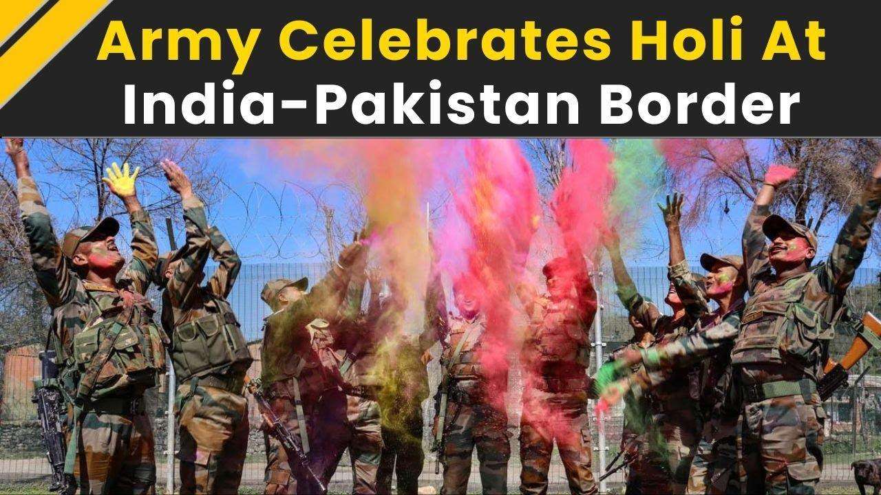 Holi 2024: Watch! Indian Army's Ecstatic Holi Celebrations From The India-Pakistan Border | J&K