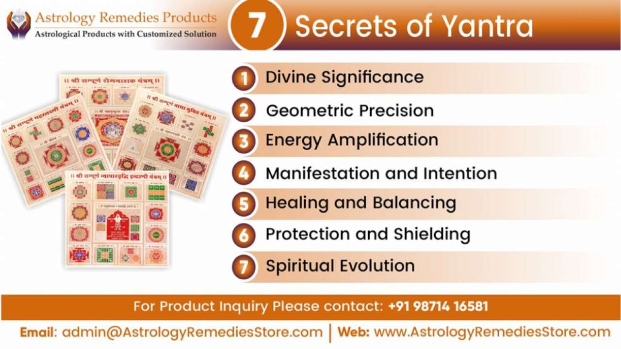 Astrology Remedies Store - Understand 7 secrets of Siddh Yantra: Harnessing sacred geometrical energy