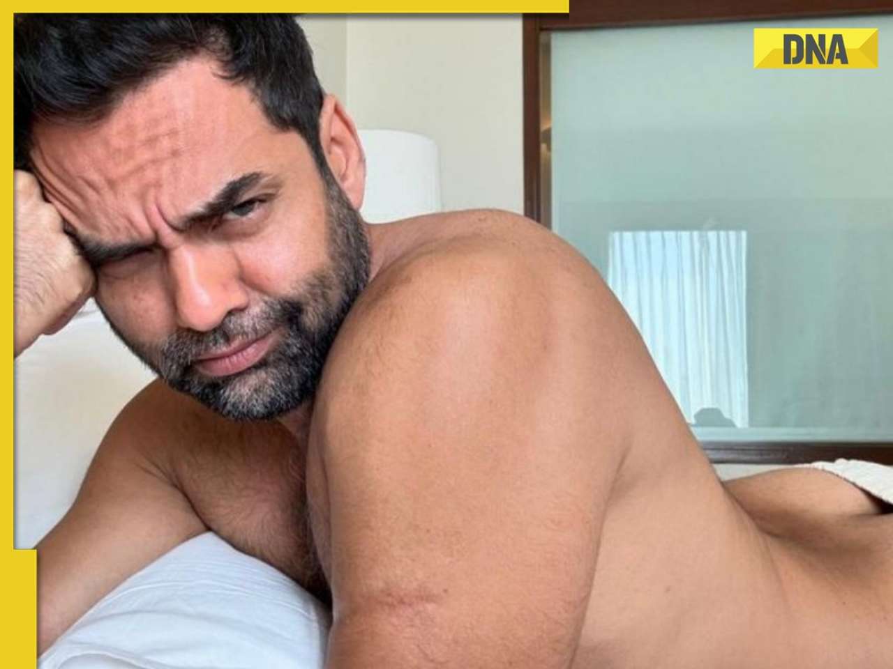 Abhay Deol flaunts his 'natural, hairy' chest, butt in bold pictures from bedroom, fans say 'OnlyFans khol lo'