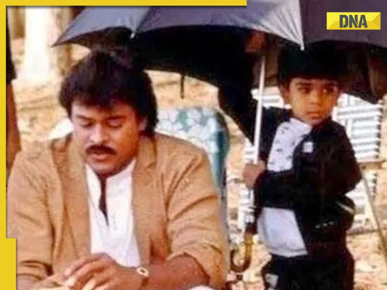 This child standing with superstar Chiranjeevi has net worth of over Rs 1300 crores, is now taking Rs 100 crore for..