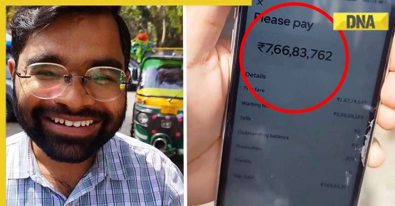 Watch viral video: Man books Uber auto for Rs 62, but gets Rs 7.66 crore bill then...