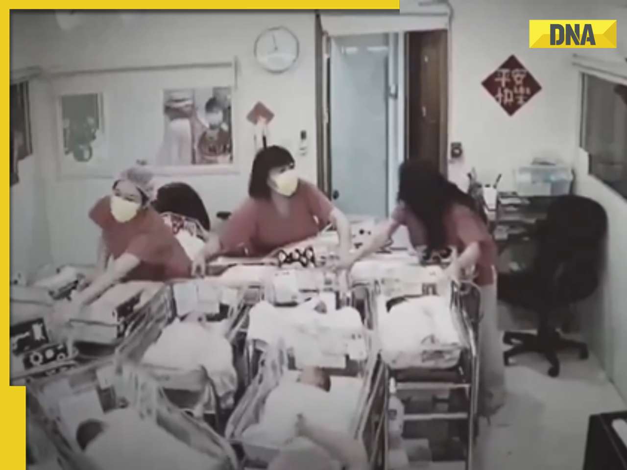 Heartwarming video of nurses shielding newborns during Taiwan earthquake goes viral