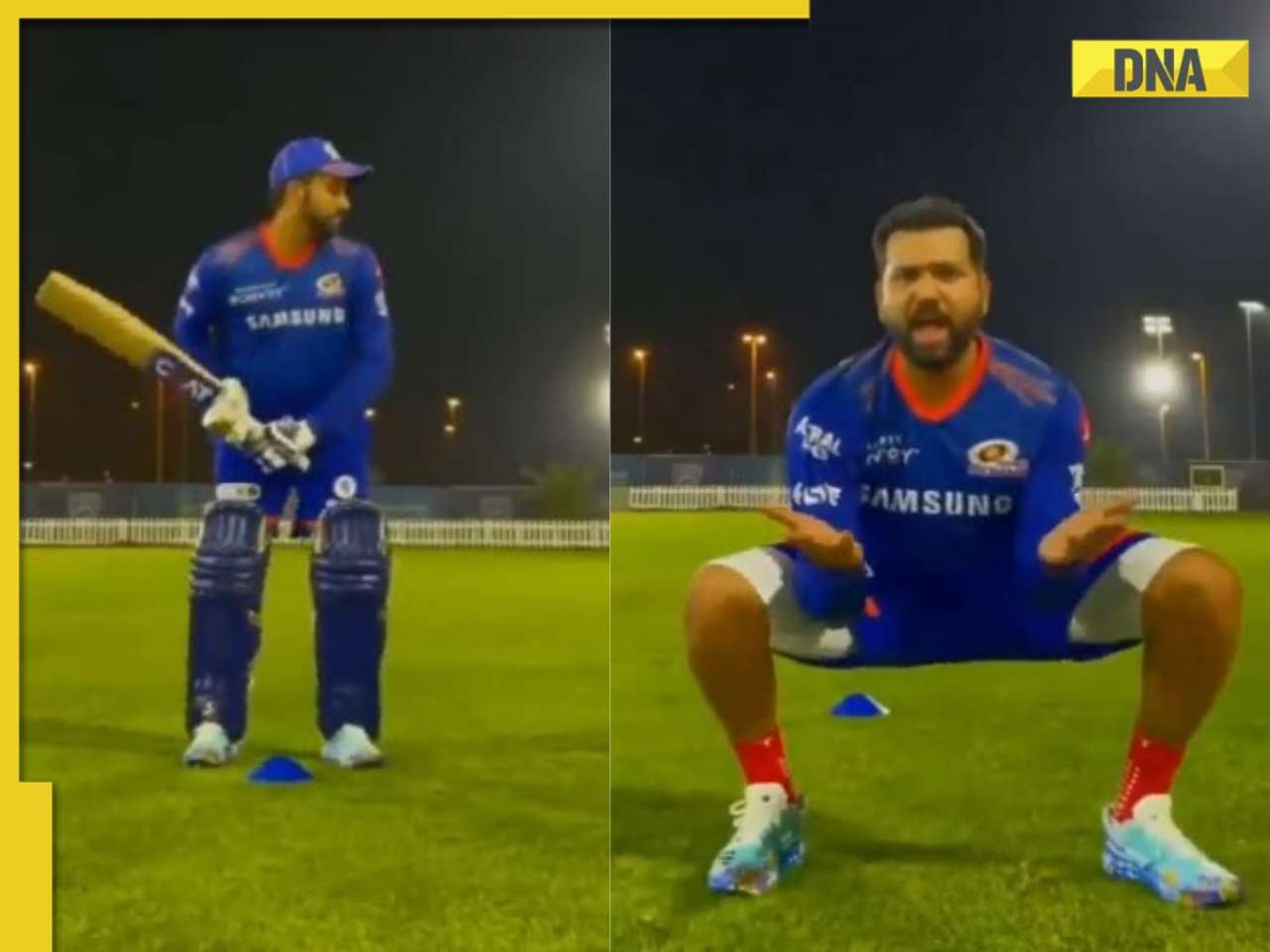 Watch: Rohit Sharma imitates Sachin Tendulkar, Yuvraj Singh and other cricket legends during MI's net session
