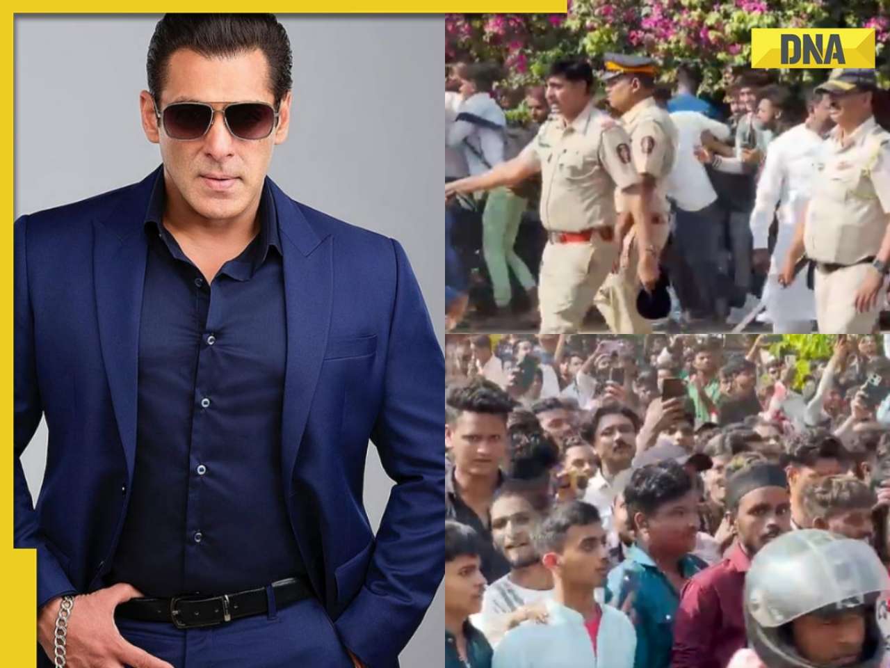 Watch: Cops lathicharge fans gathered outside Salman Khan's Galaxy Apartments for Eid-al-Fitr, video goes viral