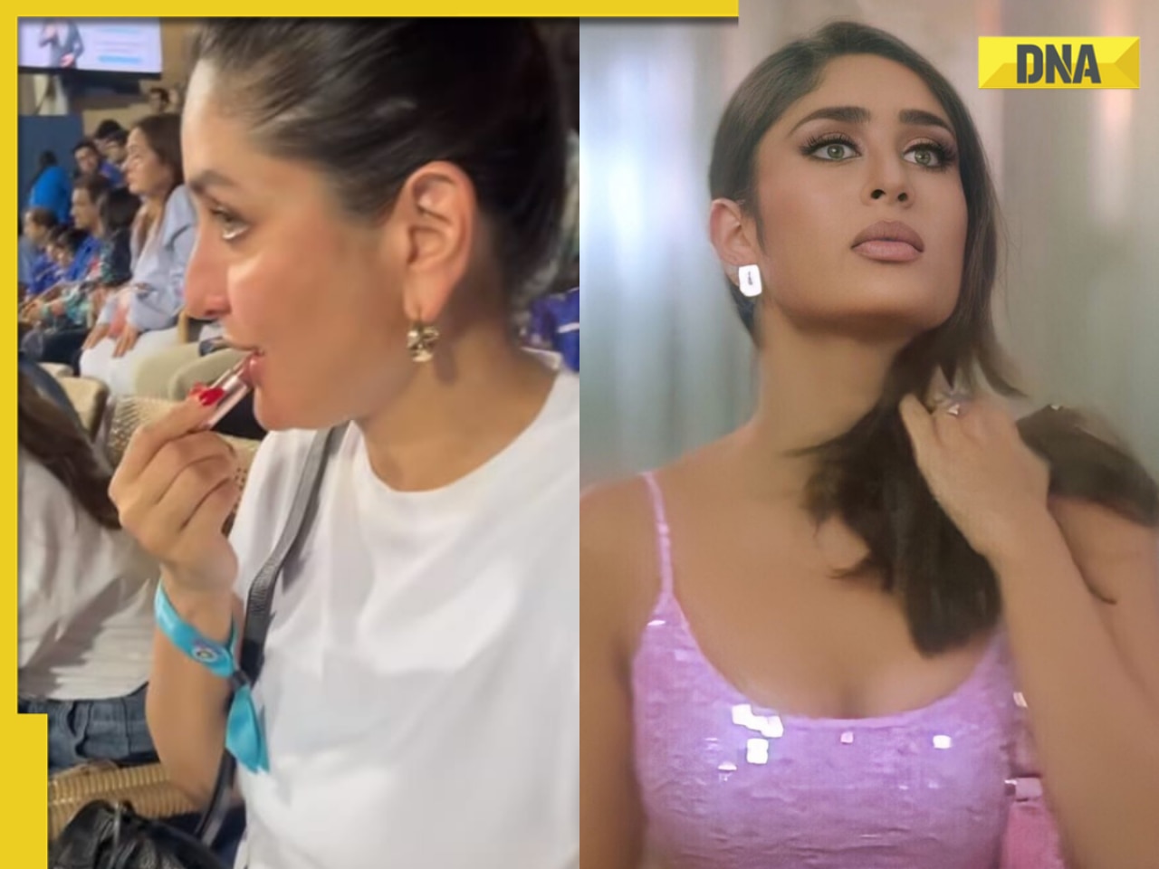 Kareena Kapoor's lipstick touch-up during CSK vs MI IPL match gives fans 'Poo' from K3G vibes