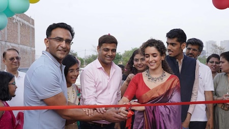Sanya Malhotra at opening of So-Hum Smiles