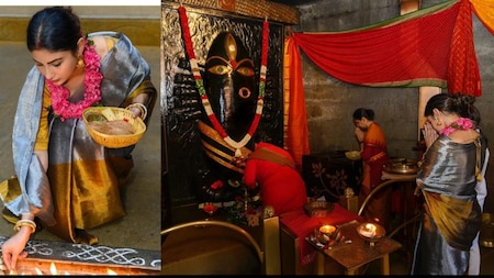 Mouni Roy Visits Mahakal Temple