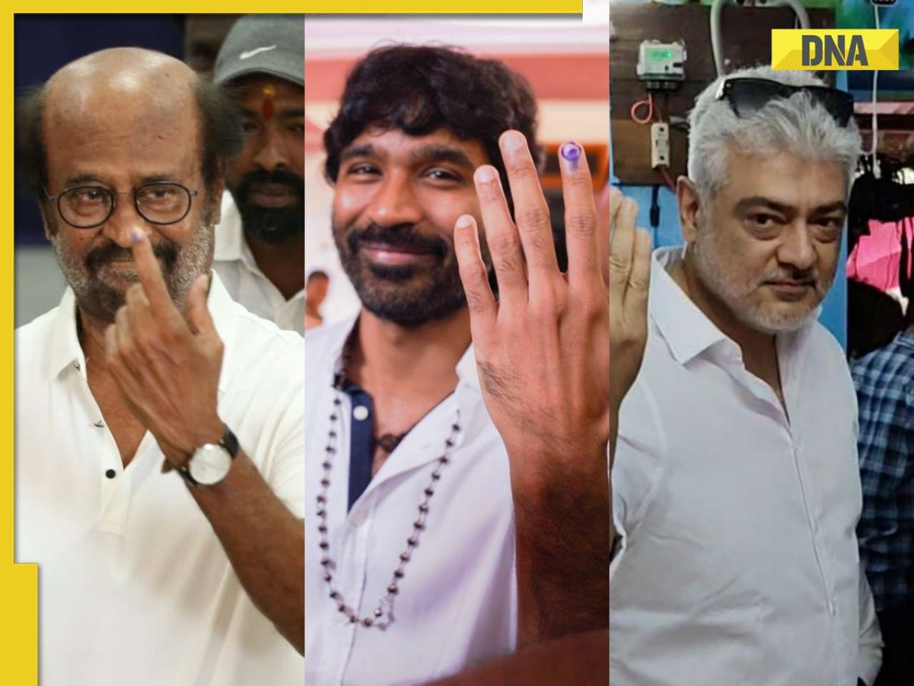 Watch: Rajinikanth, Dhanush, Ajith Kumar, Kamal Haasan and others cast vote in Chennai for Lok Sabha Elections 2024 