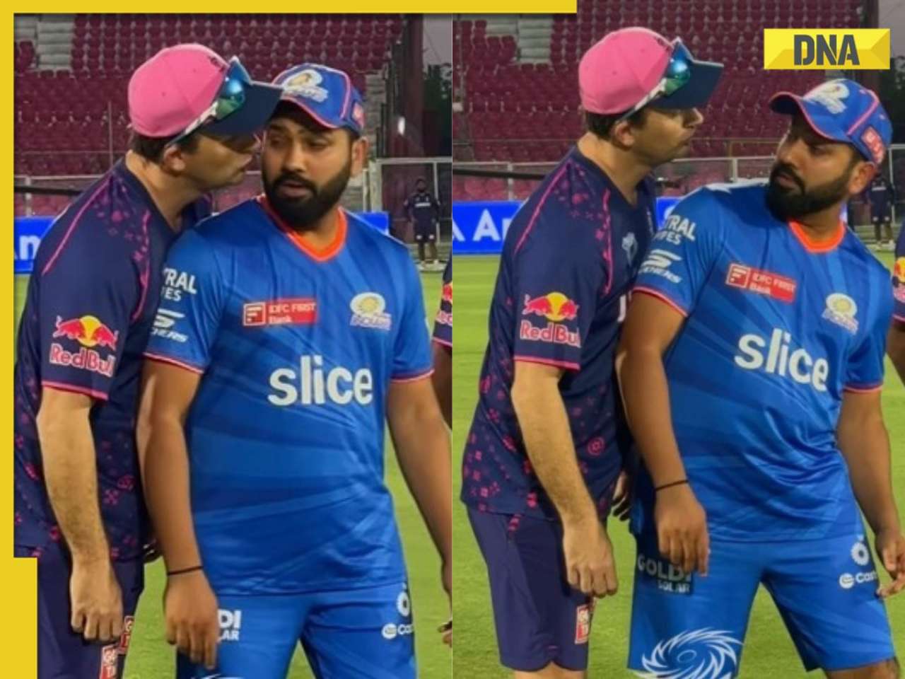 Watch: Shane Bond tries to kiss Ex-MI skipper Rohit Sharma during IPL practice session, his reaction goes viral