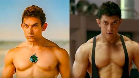 Aamir Khan in Dangal and PK