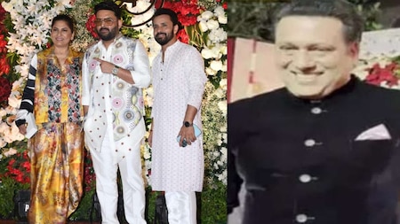 Govinda, Kapil Sharma and Archana Puran Singh at Arti Singh wedding