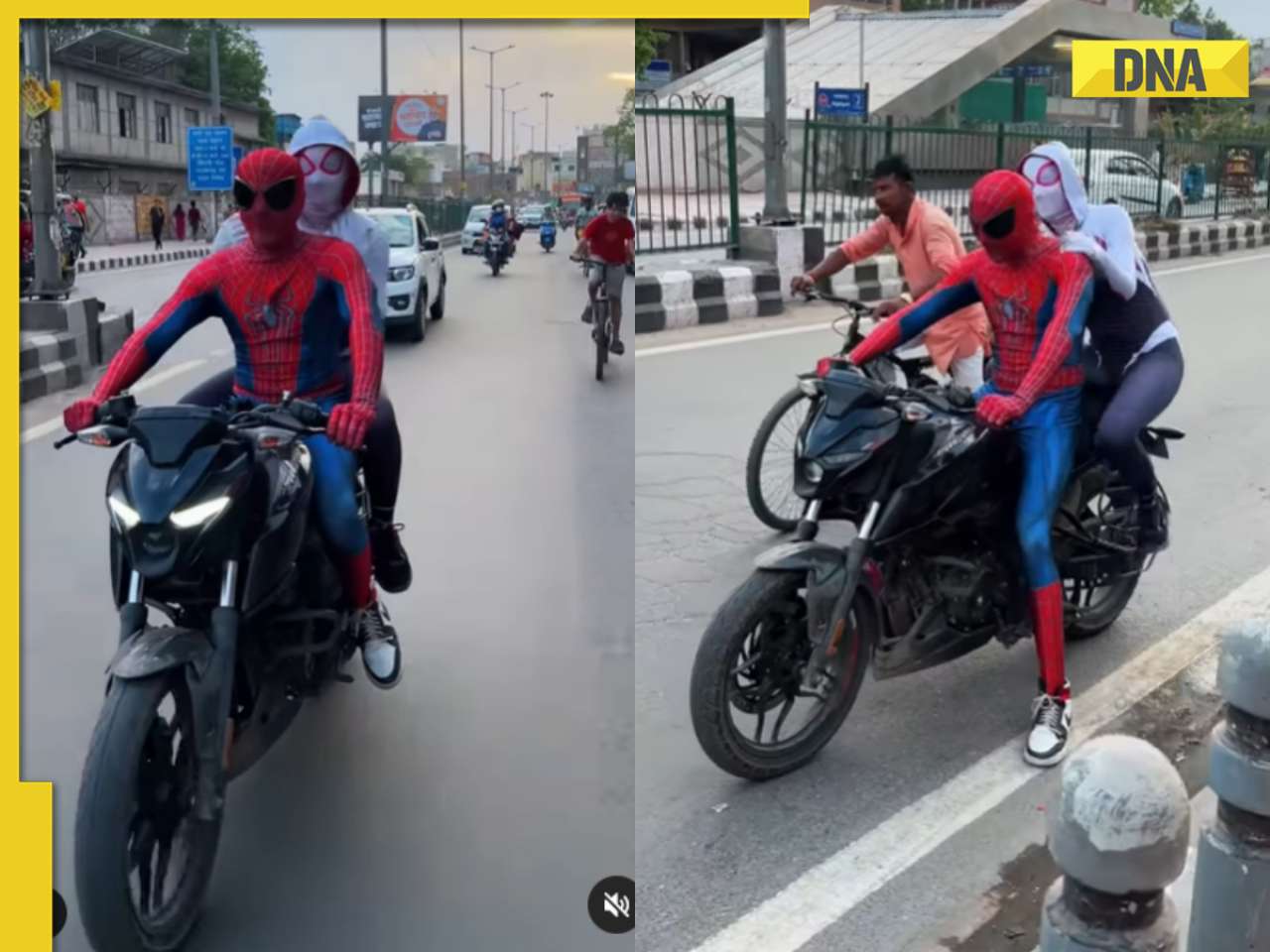 Viral video: Delhi's 'Spiderman' take to streets on bike, get arrested; watch