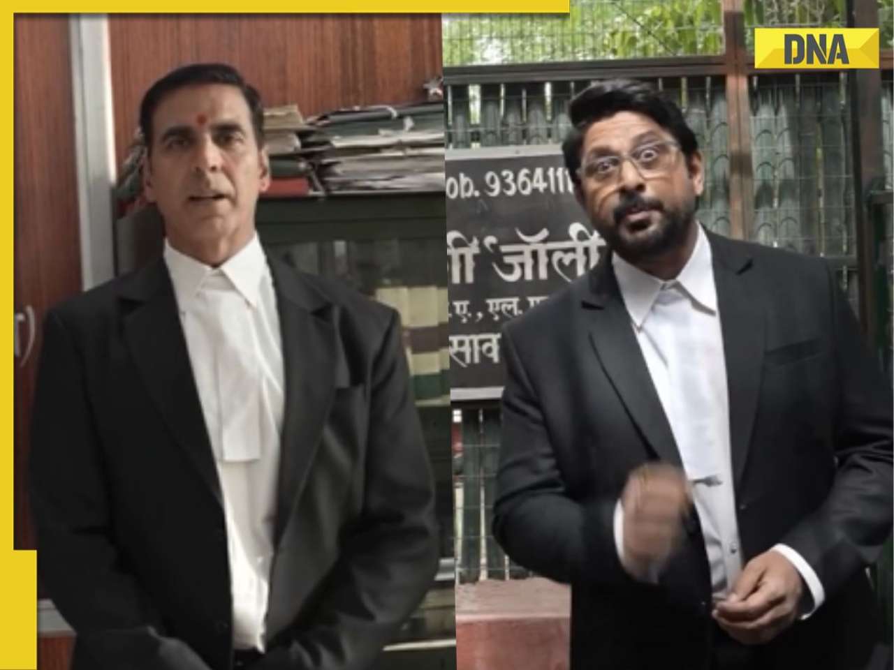 Watch: Akshay Kumar, Arshad Warsi fight over who is 'original Jolly' as they begin filming Jolly LLB 3