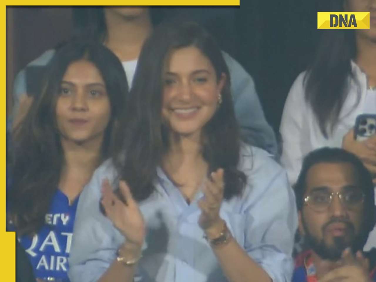 Anushka Sharma cheers for Virat Kohli's RCB in her first public appearance after son Akaay's birth, photos go viral