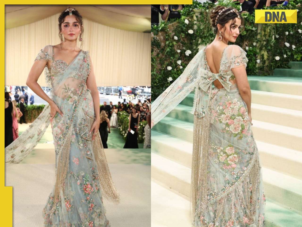 Alia Bhatt wears elegant saree made by 163 people over 1965 hours to Met Gala 2024, fans call her ‘princess Jasmine’