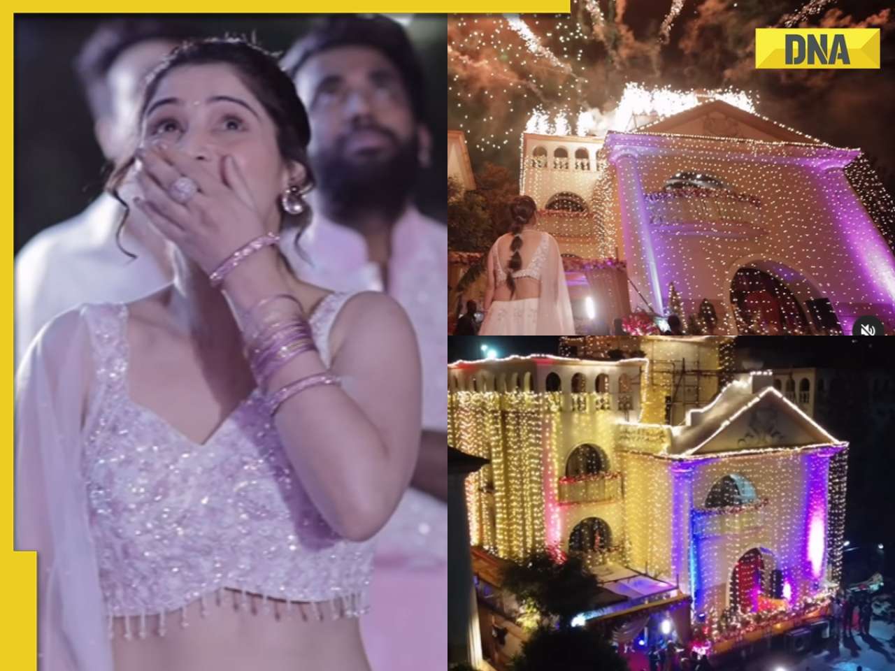 Watch: Arti Singh gets grand welcome at husband Dipak's house with fairy lights and fireworks, video goes viral