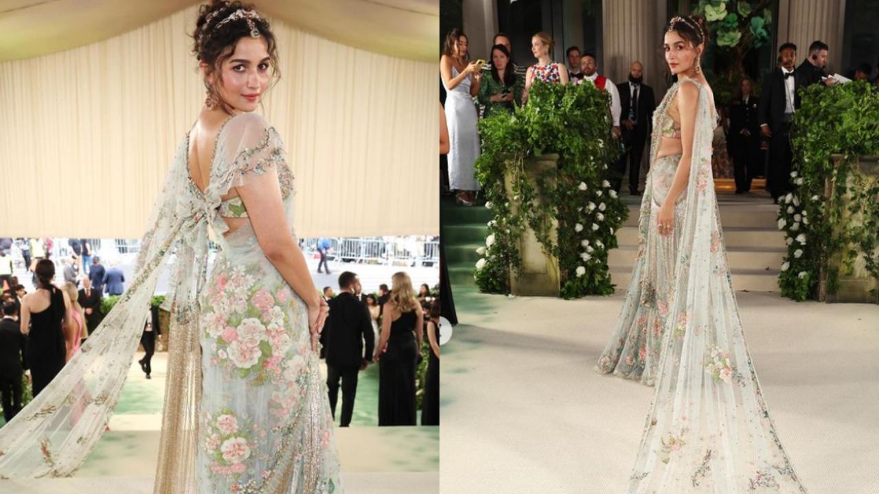 Alia Bhatt Wore Sabyasachi Saree At met Gala 2024