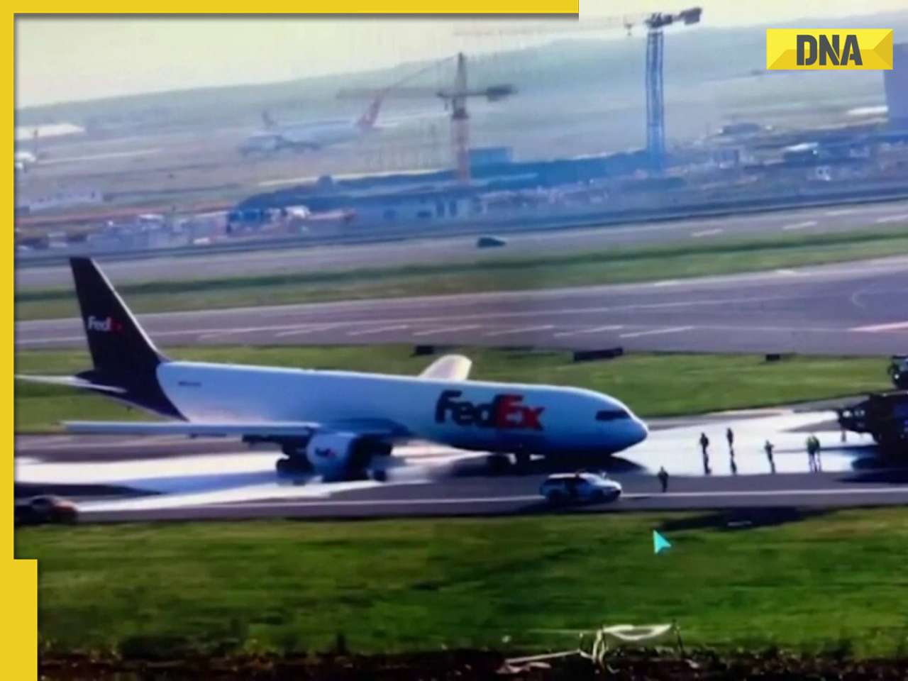 Cargo plane lands without front wheels in terrifying viral video, watch