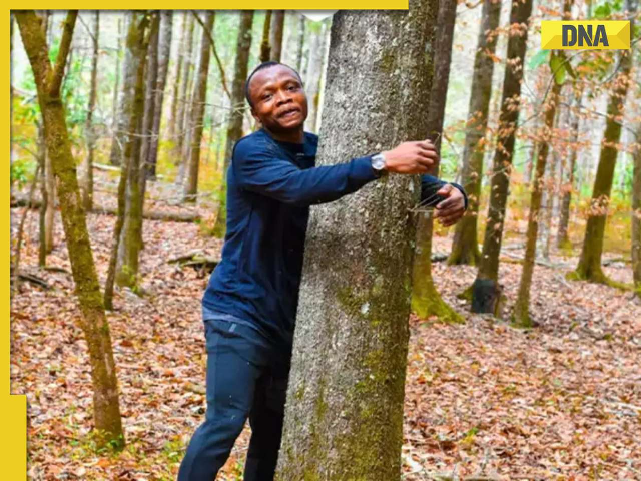 Viral video: Ghana man smashes world record by hugging over 1,100 trees in just one hour