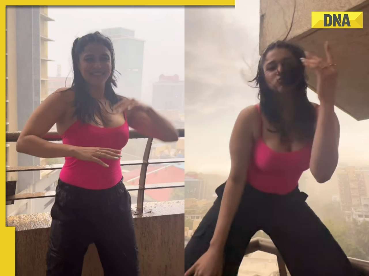 Mannara Chopra brutally trolled for sharing video of her dancing in Mumbai's dust storm: '14 logon ki maut hui hai...'