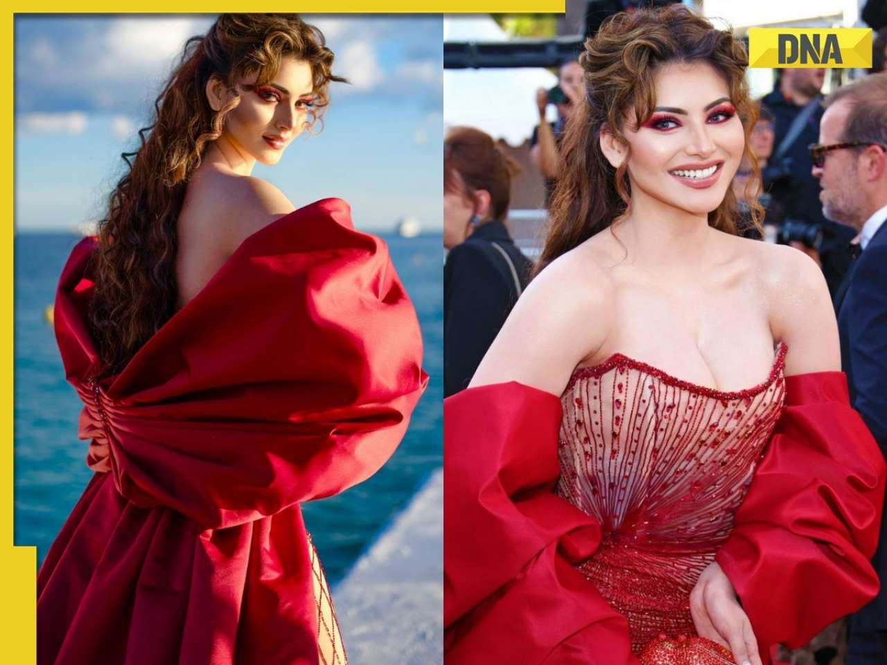 In pics: Urvashi Rautela sizzles in red strapless gown at Cannes Film Festival, fans call her 'Disney princess'