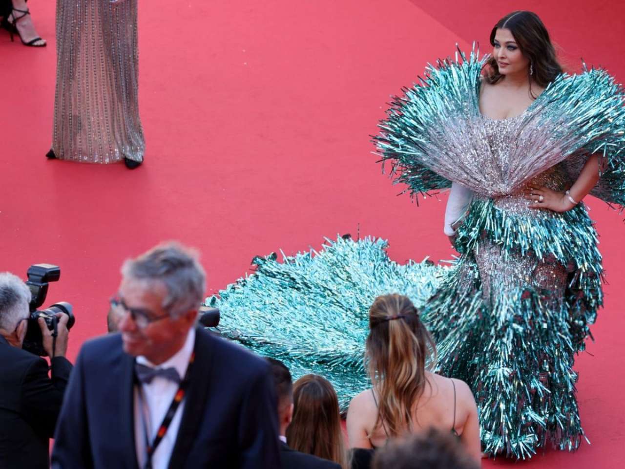 Aishwarya Rai Walks Cannes Red Carpet In Bizarre Gown Made Of Confetti 