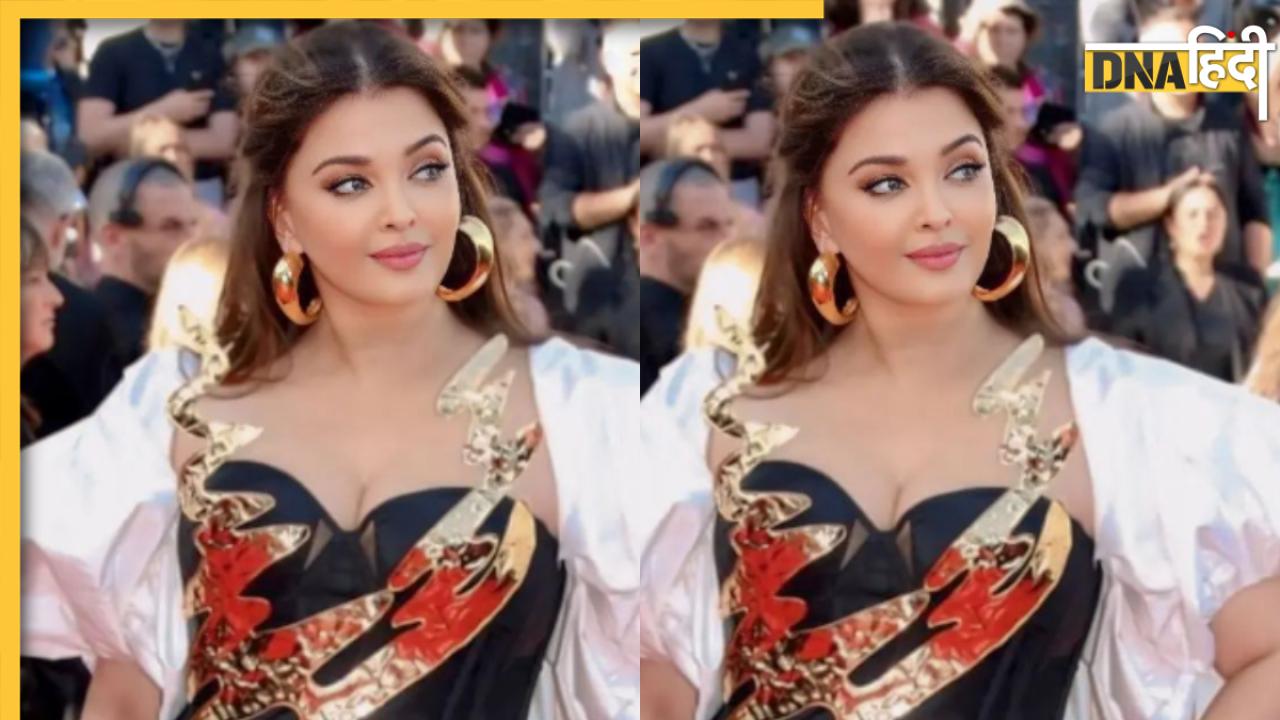 Cannes Film Festival में टूटे हुए हाथ के साथ Aishwarya Rai ने किया पोज, रेड कार्पेट पर ब्लैक गाउन में बिखेरा जलवा