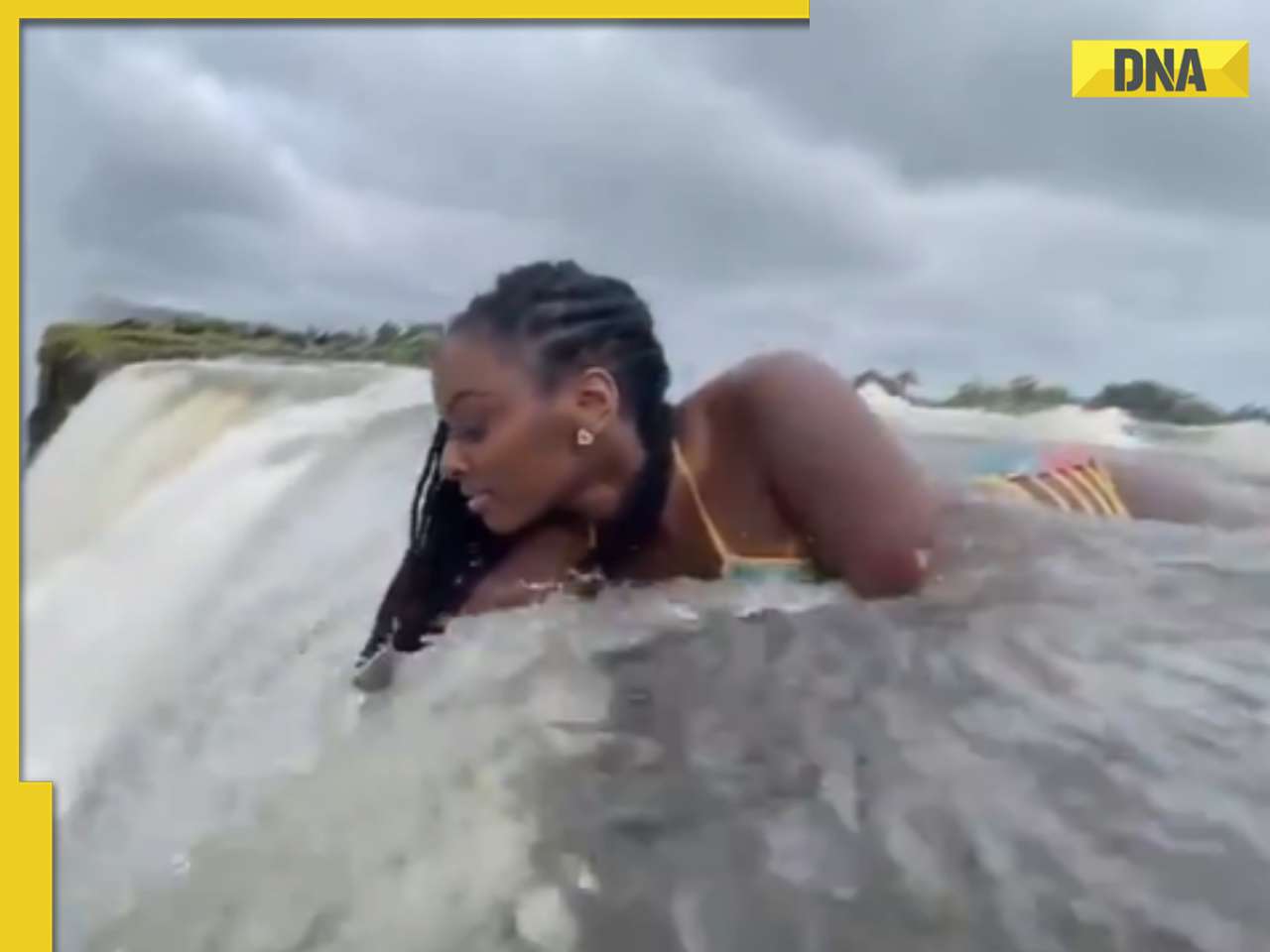 Viral video: Tourist teeters on edge of Victoria Falls, internet reacts