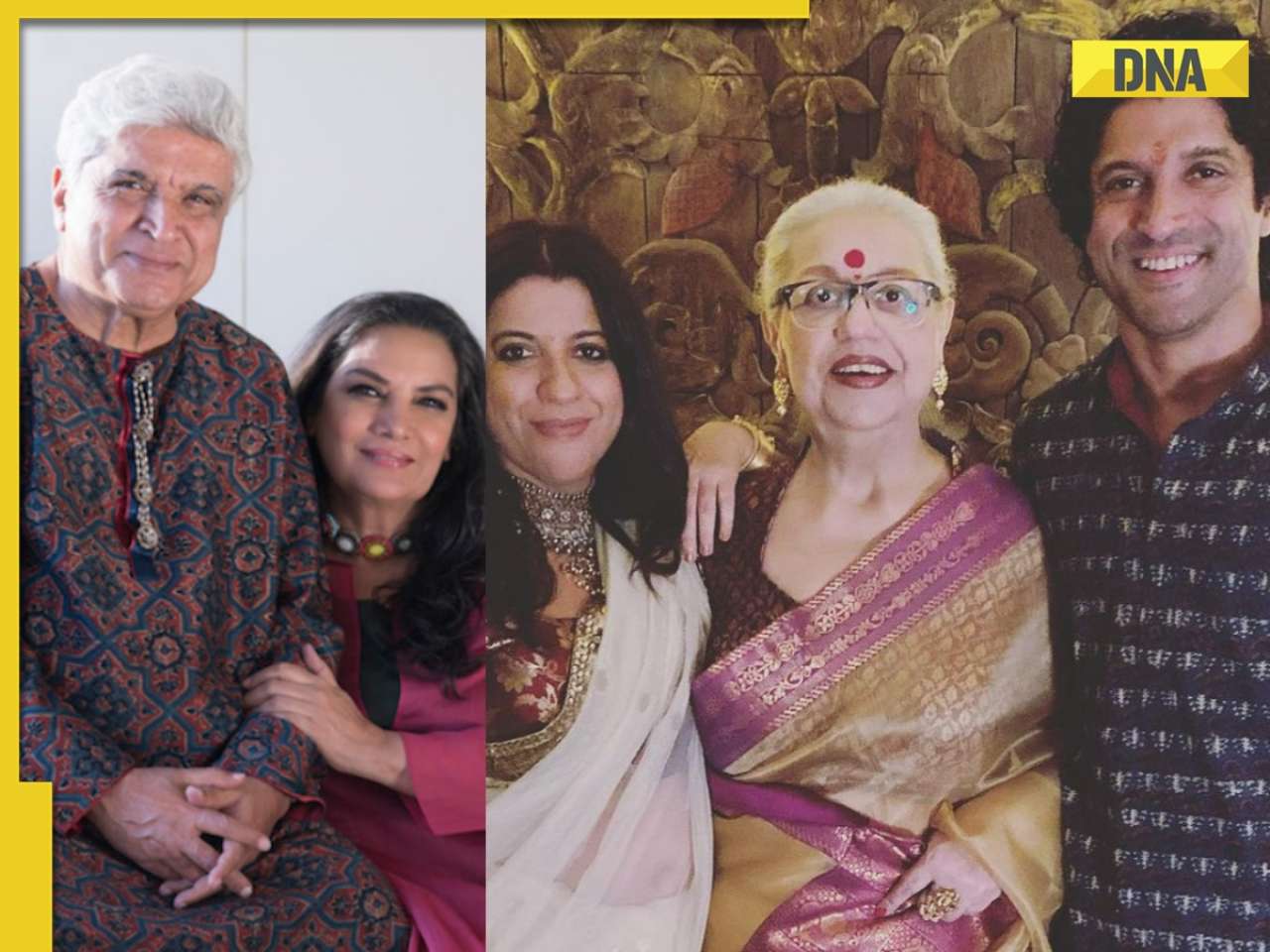 Shabana Azmi says Javed Akhtar’s ex-wife Honey Irani helped her bond with Zoya, Farhan: 'I wasn’t the stepmother...'