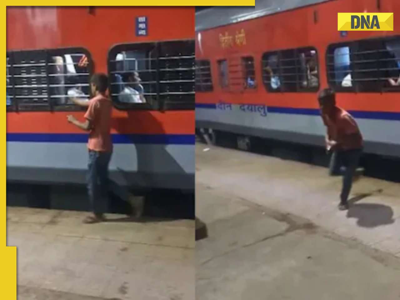 Boy on platform snatches passenger's phone from moving train, video goes viral
