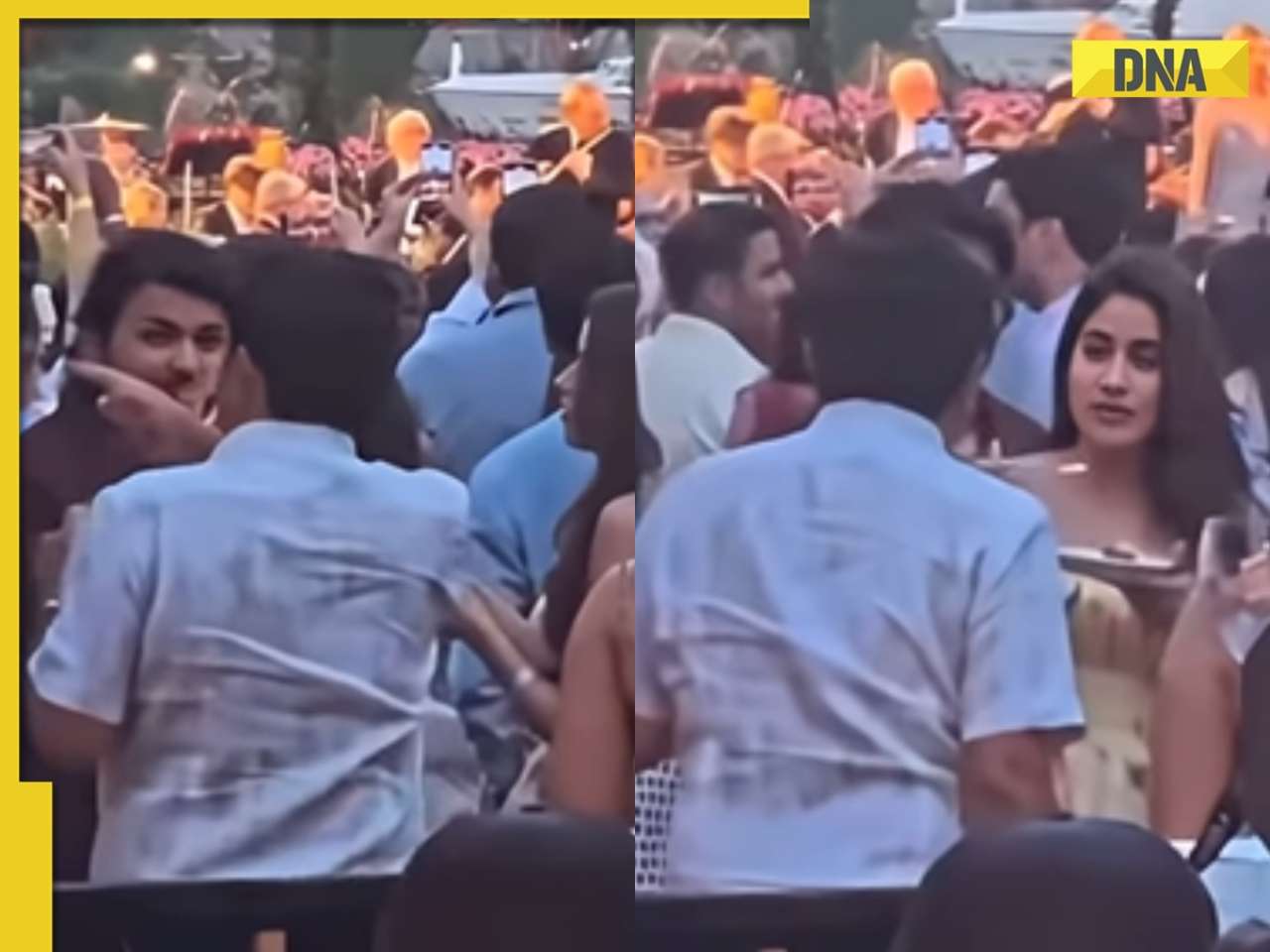 Watch: Janhvi Kapoor feeds rumoured boyfriend Shikhar Pahariya at Anant-Radhika's cruise bash, fans say 'get married'