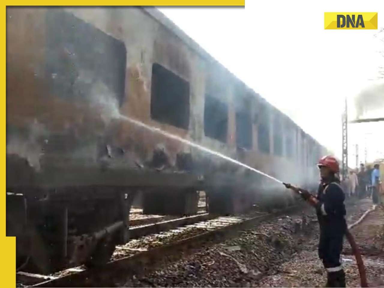 Four coaches of Taj Express catch fire in Delhi, watch video here